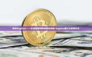 探索BigOne——区块链领域的革命性创新-bigone是什么意思中文
