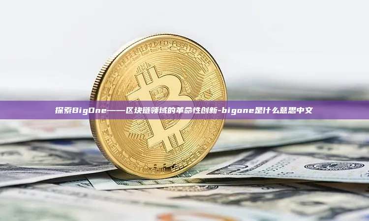 探索BigOne——区块链领域的革命性创新-bigone是什么意思中文-第1张图片-币安电脑下载